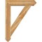 Ekena Millwork Traditional Arts and Crafts Rough Sawn Bracket w/ Offset Brace, Western Red Cedar, 8"W x 36"D x 48"H BKT0806X36X48TRA03RWR - alternate 2